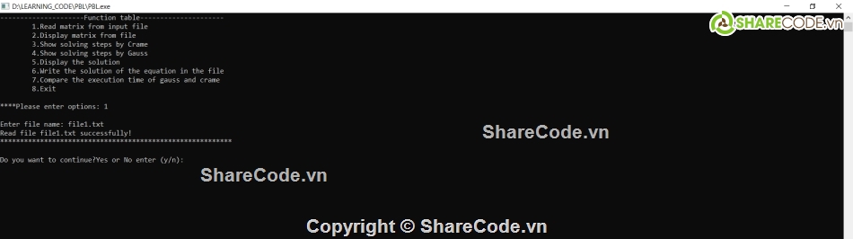 Đồ án tìm nghiệm ma trận,code đồ án tìm nghiệm,code đồ án tìm nghiệm ma trận